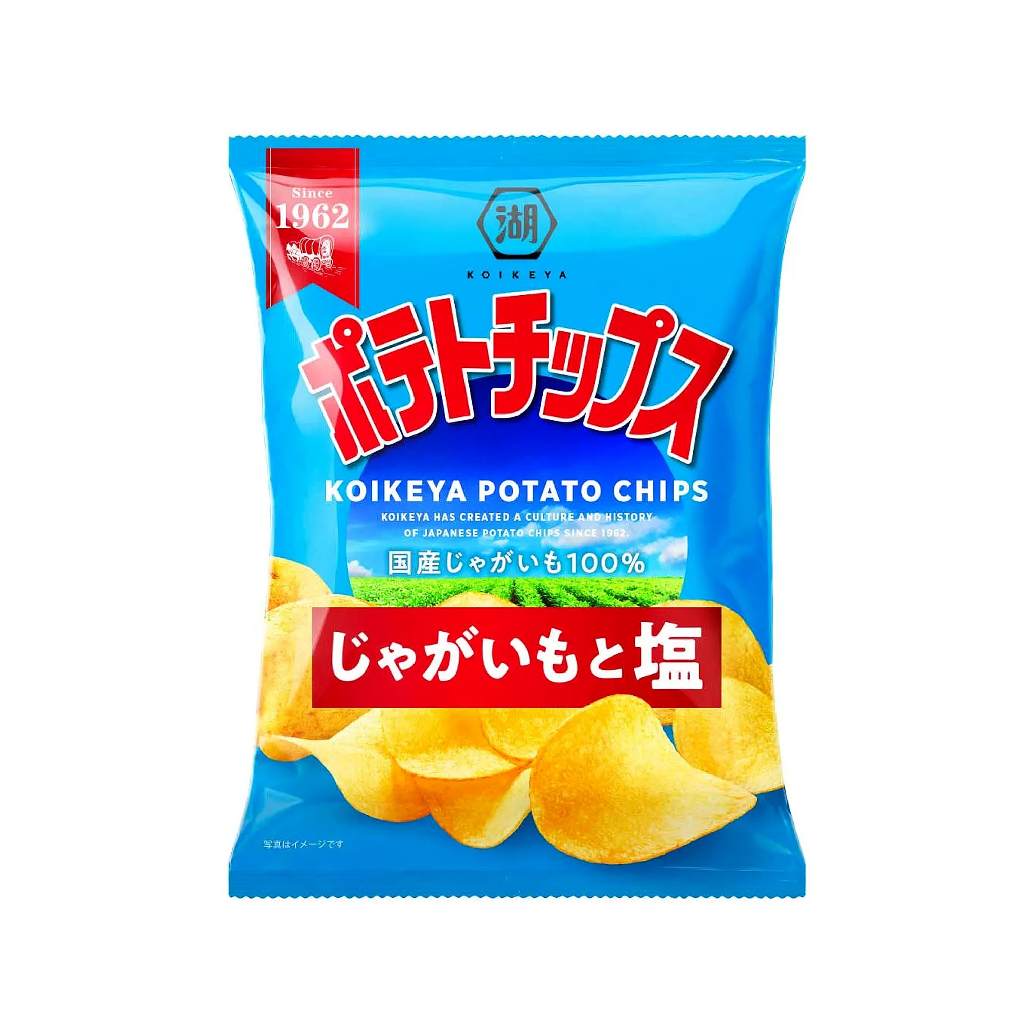 Koikeya Potato Chips Potato and Salt
